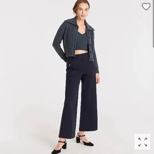 J. Crew Sydney Wide Leg Pant in Bi-Stretch Cotton